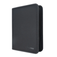 Binder: 4pk: PRO- Toploader-Zippered (Black)