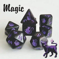 Kitty Clacks Polyhedral Dice Sets