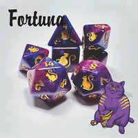 Kitty Clacks Polyhedral Dice Sets