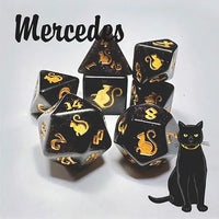 Kitty Clacks Polyhedral Dice Sets