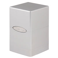 Deckbox: Satin Tower 100+ Metallic- Silver