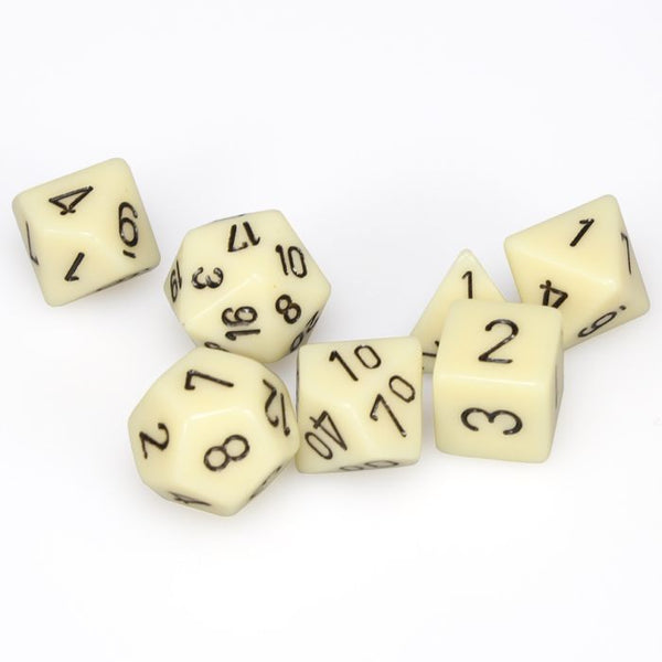 CHESSEX: 7-set Polyhedral Dice Set (OPAQUE)