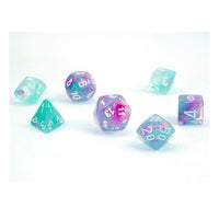 CHESSEX: 7-SetCube Polyhedral Dice Set - NEBULA