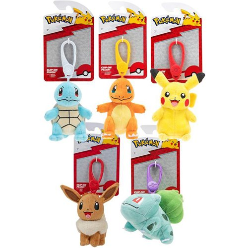 Pokemon Random Plush 3 1/2-Inch Clip-On