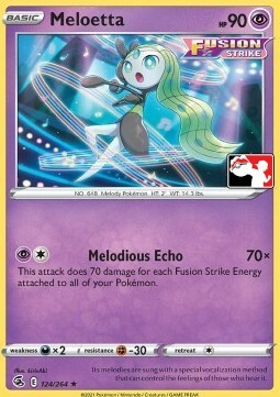 Meloetta Holo - Prize Pack Series Cards
