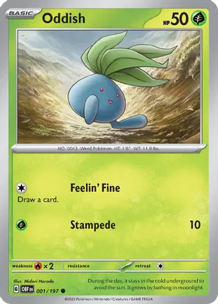 Oddish 001 - SV03: Obsidian Flames