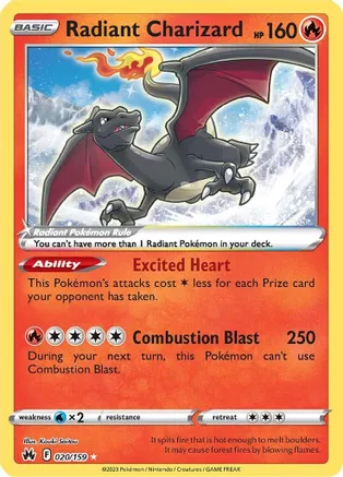 Radiant Charizard - Crown Zenith