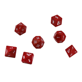 7-Die Set Heavy Metal: Dungeons & Dragons- Red/White