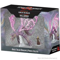D&D Icons of the Realms: Set 24- Spelljammer- Adult Solar Dragon & Prince Xeleth