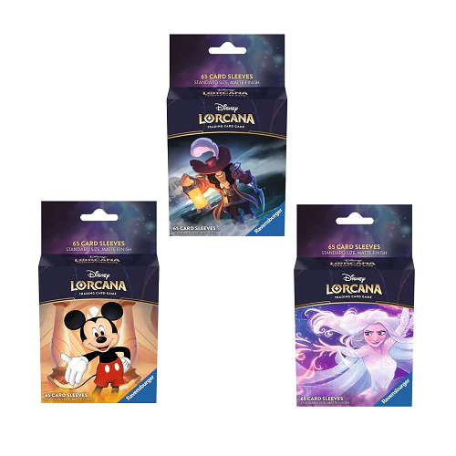 DISNEY- LORCANA CARD SLEEVES (65ct.) Evolution Gaming Collectibles DISNEY- LORCANA CARD SLEEVES (65ct.) Evolution Gaming Collectibles