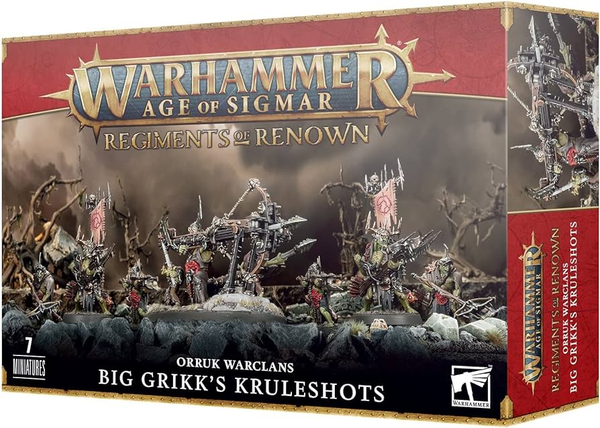 Warhammer Age if Sigmar- Orruk Warclans: BIG GRIKK'S KRULESHOTS