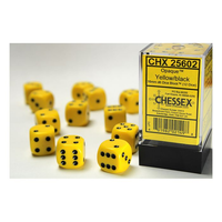 CHESSEX: d6 Cube 16mm OPAQUE (12ct.)