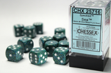 CHESSEX: d6 Cube 16mm SPECKLED Dice (12ct.)