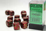 CHESSEX: d6 Cube 16mm SPECKLED Dice (12ct.)