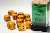 CHESSEX: d6 Cube 16mm SPECKLED Dice (12ct.)