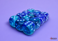 CHESSEX: d6 Cube 16mm GEMINI Dice(12ct.)