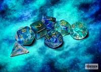 CHESSEX: 7-SetCube Polyhedral Dice Set - NEBULA