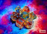 CHESSEX: 7-SetCube Polyhedral Dice Set - NEBULA