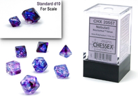 CHESSEX: 7-Set Mini Dice NEBULA