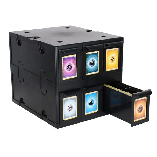 6-Drawer Card Catalog: BCW- BLACK