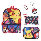 Pokemon Large Character Backpack: 5-Piece Set