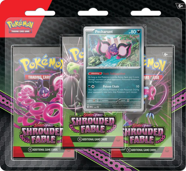 Shrouded Fable 3 Pack Blister [Pecharunt] - SV: Shrouded Fable