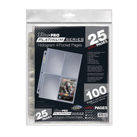 Platinum Series 4-Pocket Pages (25ct) for 3.5" x 5" Cards