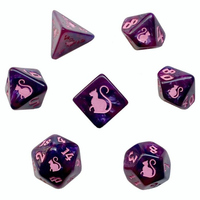 7 Set Dice: Kitty Clacks Polyhedral Dice Sets