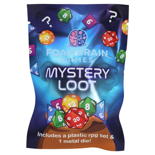 Mystery Loot: Plastic RPG Dice Set & Bonus Metal Die