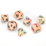 CHESSEX: 7-SetCube Polyhedral Dice Set - FESTIVE