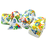 Chessex Polyhedral 7-Die set, sets (Brush)