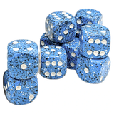 CHESSEX: d6 Cube 16mm SPECKLED Dice (12ct.)
