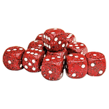 CHESSEX: d6 Cube 16mm SPECKLED Dice (12ct.)