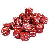 CHESSEX: d6 Cube 12mm SPECKLED(36ct.)